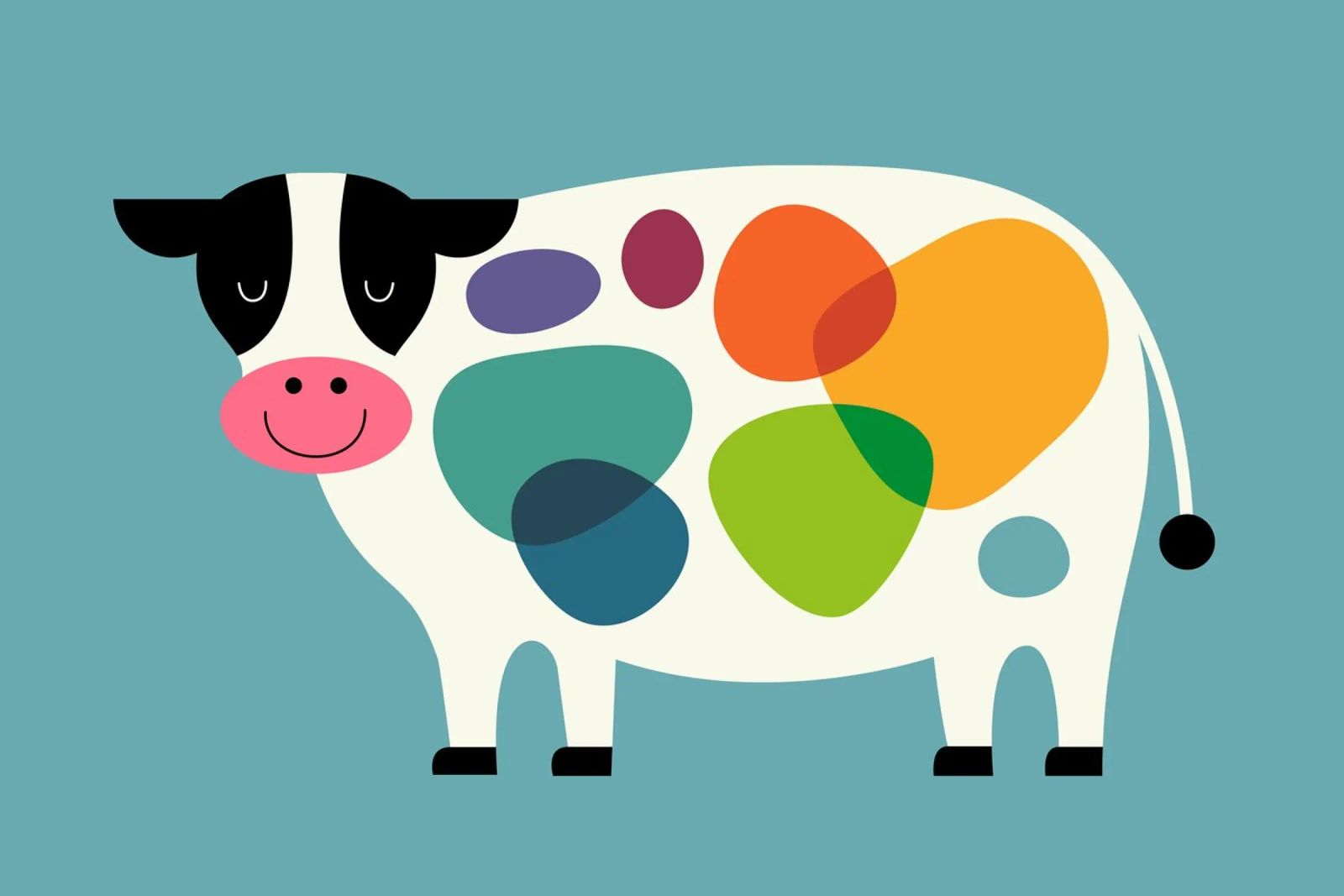 Awesome Cow poster by Andy Westface