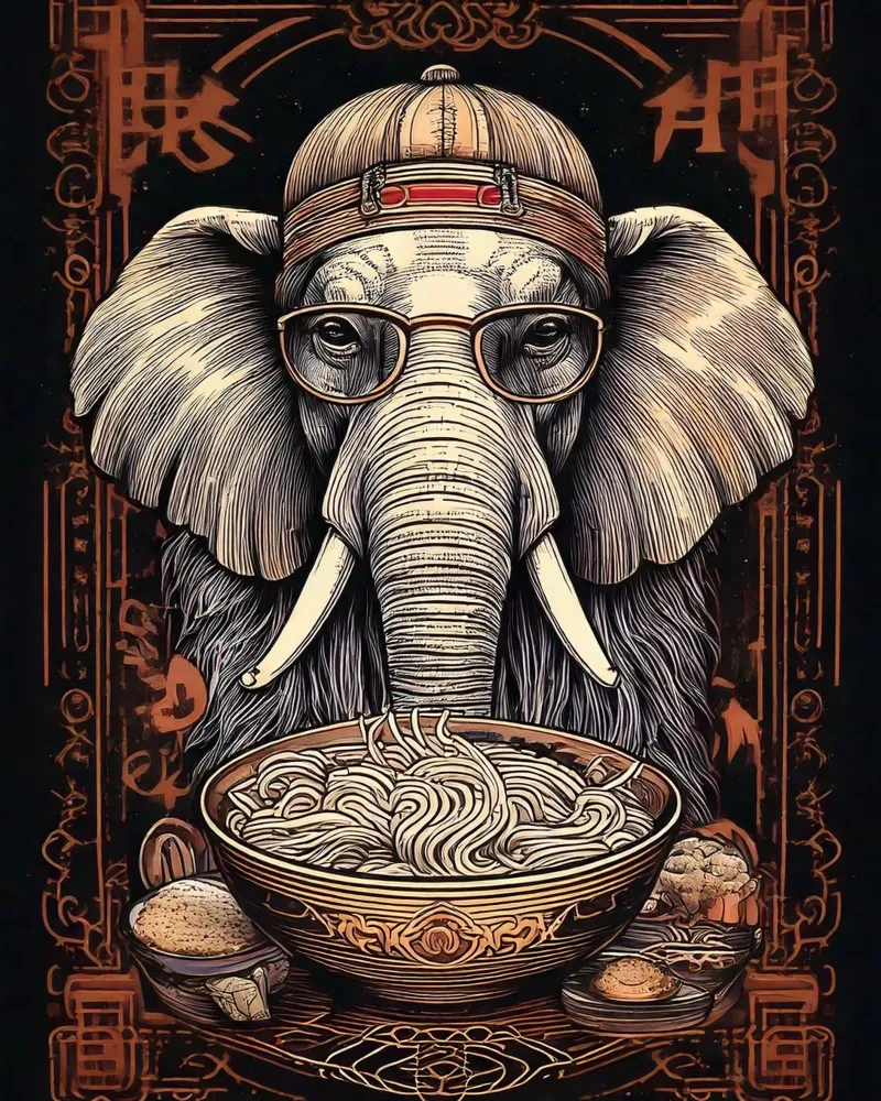 Elephant Man carta hahnemühle da tylerstudio
