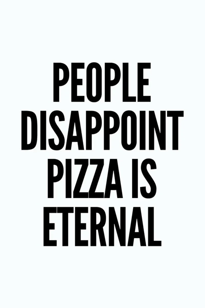 pizza poster with wooden frame by Mottos by Sinan Saydik