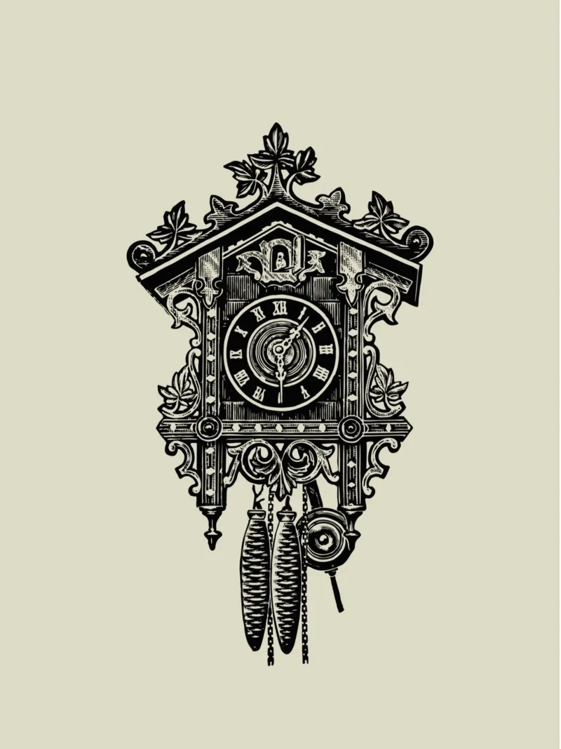 CUCKOO CLOCK carta hahnemühle da Einfach Uebel