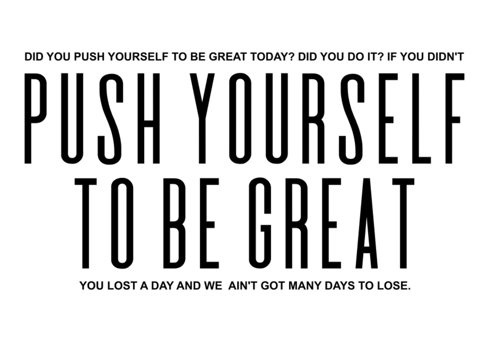 Push Yourself To Be Great | Motivationszitat Hahnemühle von Inspirify