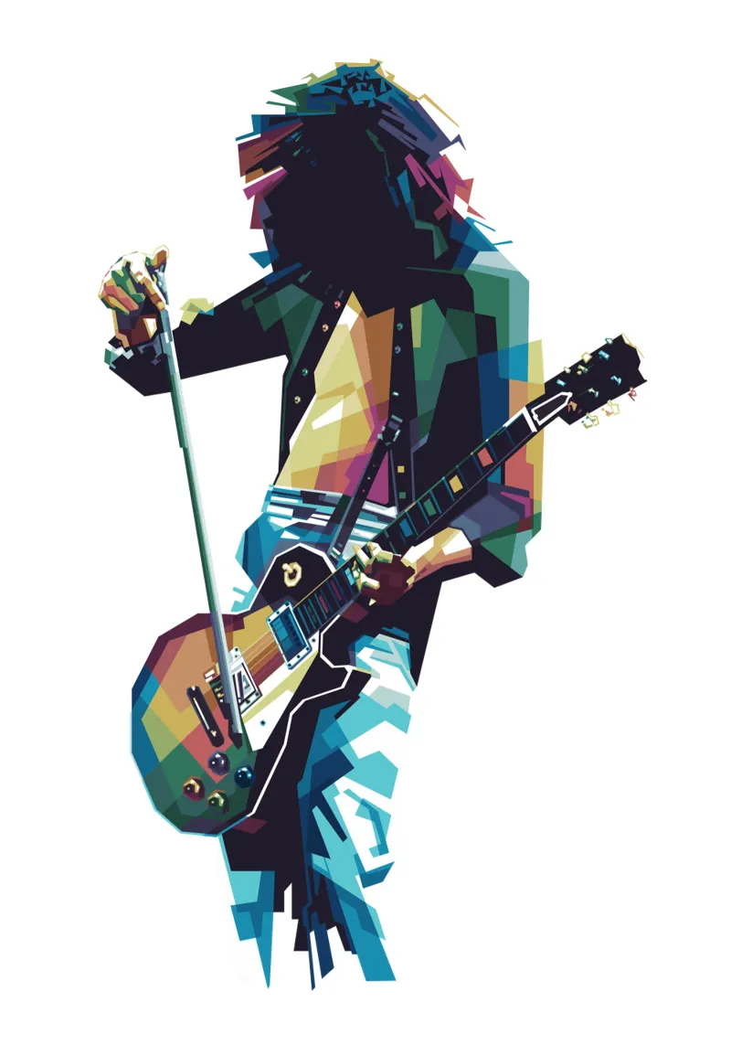 Leggenda della chitarra poster da Alkahfsmart