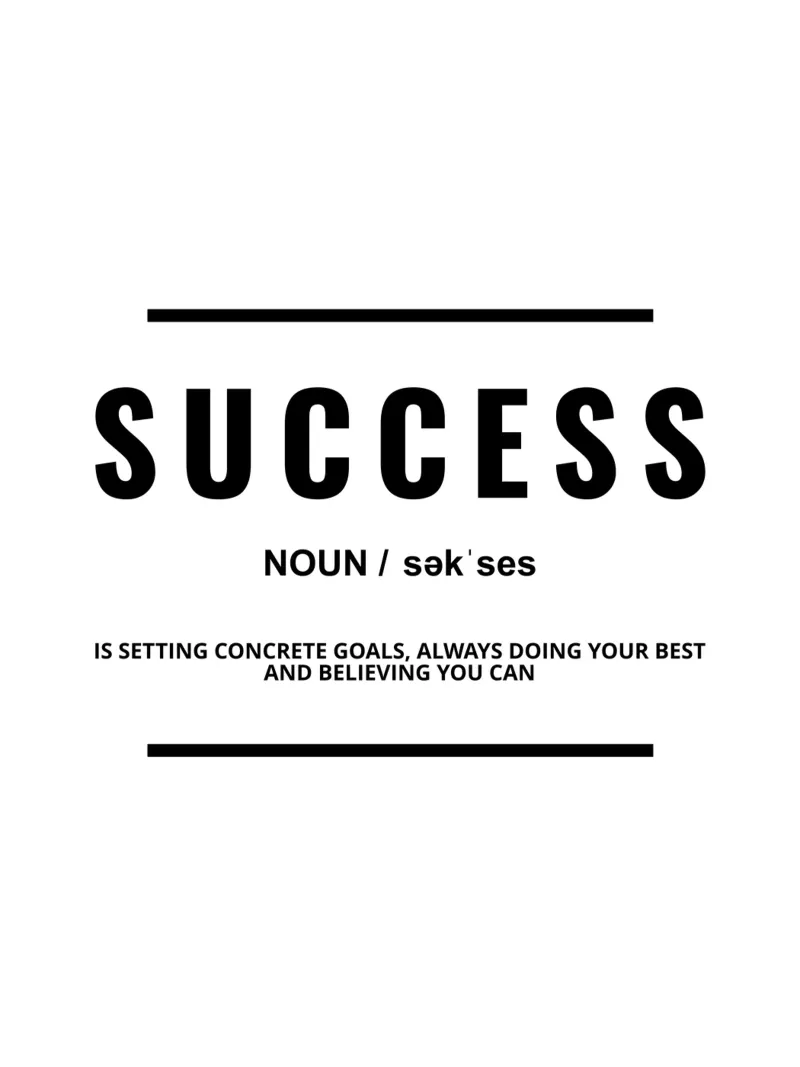 Success Definition | Motivational Quote acrylic glass by Inspirify
