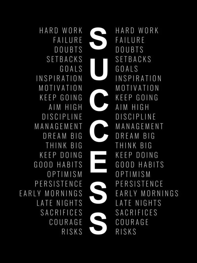 The True Definition of Success canvas with Floater frame by Inspirify