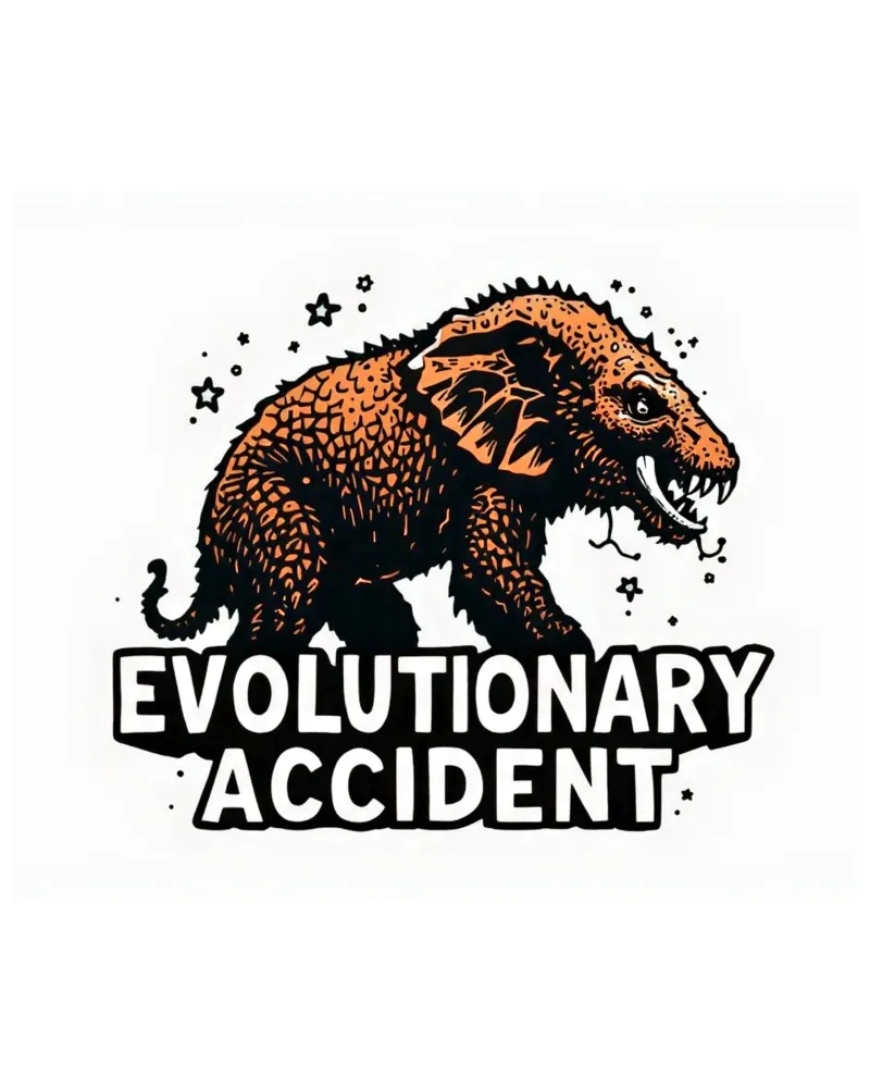 Evolutionary Accident_XL poster with plastic frame by Crypto_Jungle
