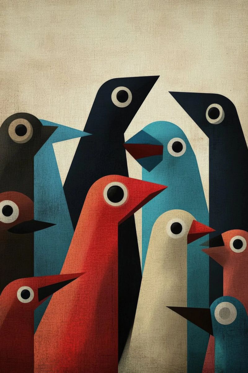 Pecking 2 poster de Art Unleashed