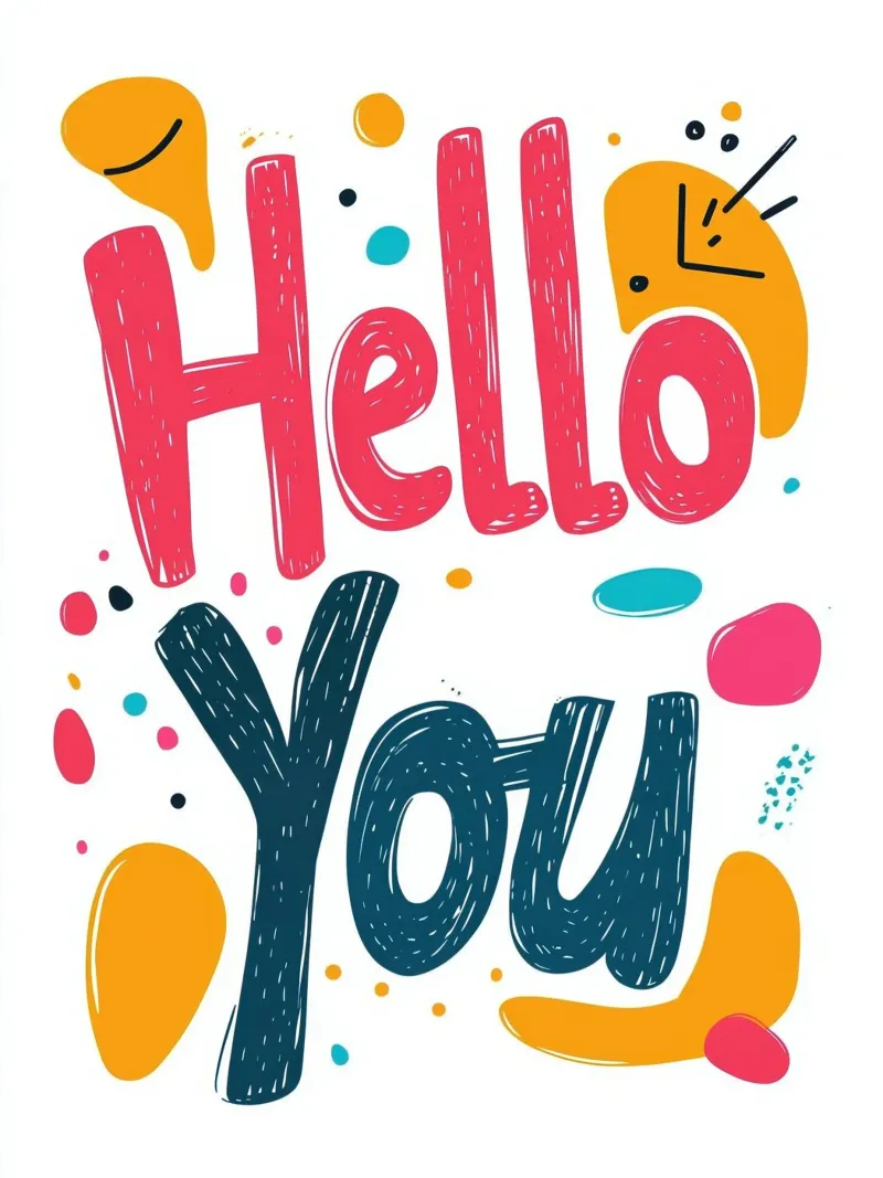 Hello You - 1 plexiglass da Art Typo Essentiel