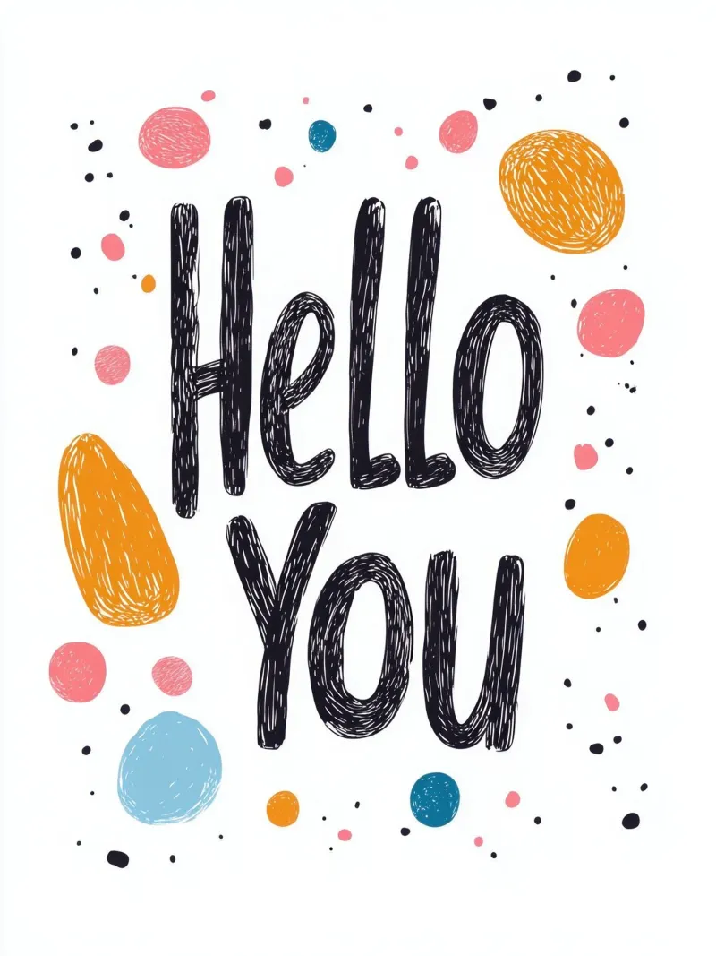 Hello You - 2 pellicola backlit da Art Typo Essentiel