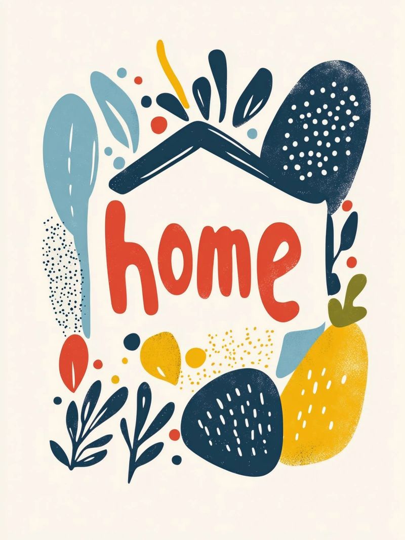 Home - 2 Poster von Art Typo Essentiel