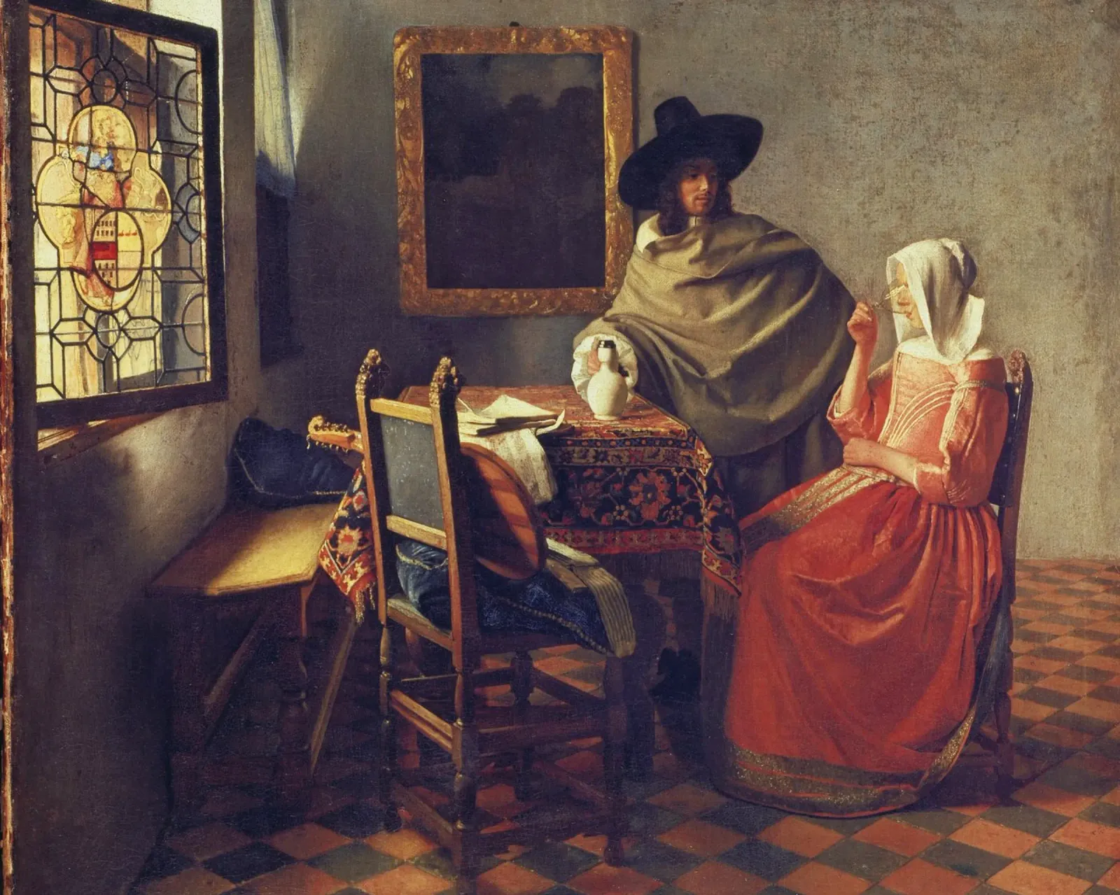 Vermeer - Il bicchiere di vino pellicola backlit da ARTOTHEK