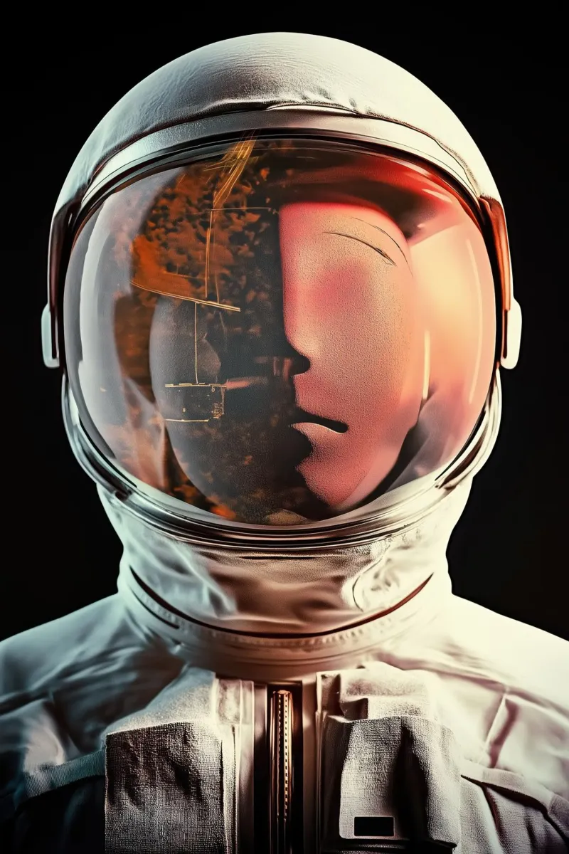 Astronauta pellicola backlit da Imagine