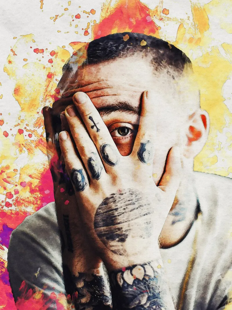 Sfumatura del ritratto di Mac Miller pellicola backlit da Gunawan Rb