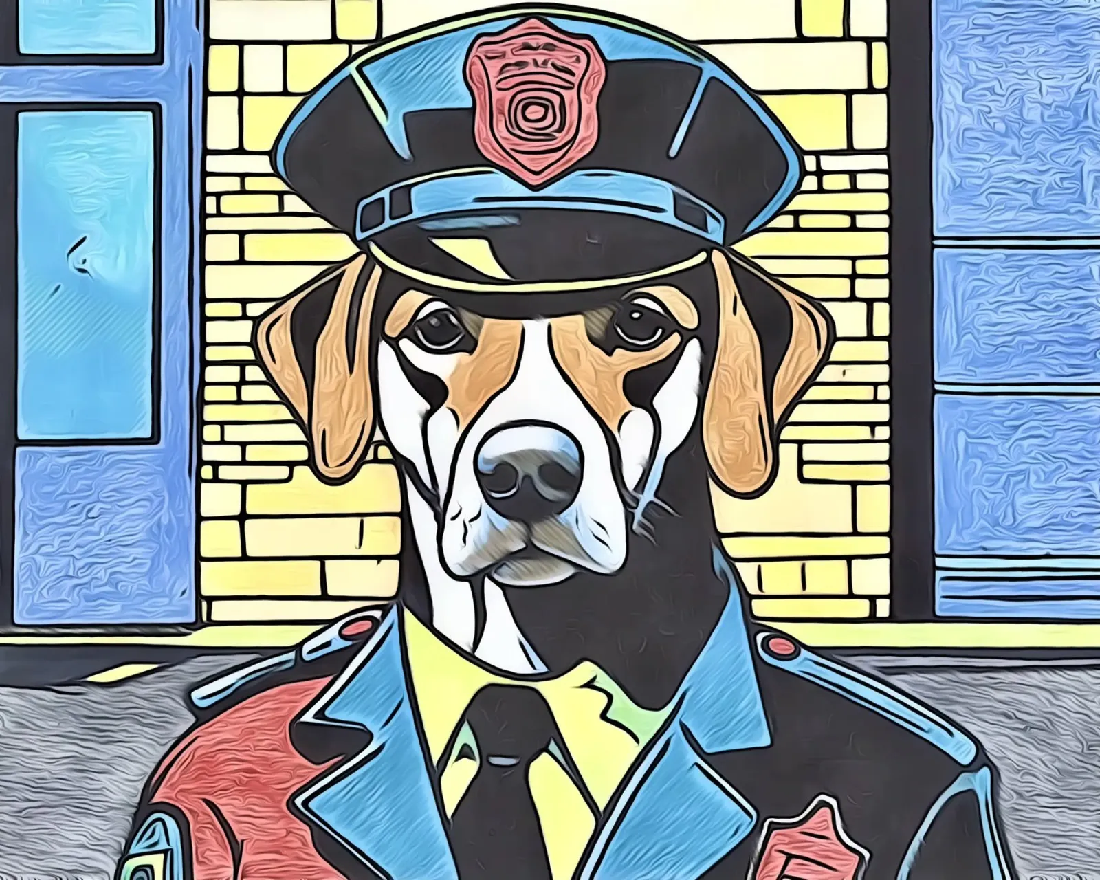 Animali Pop Art #18 tela con Cornice a cassetta da ZAMART - PopArt