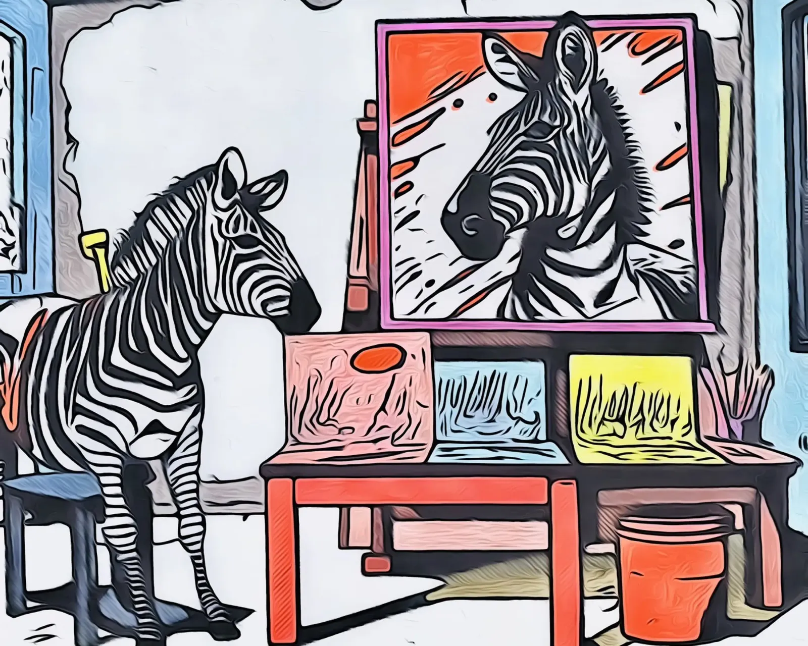 Pop Art Animals #23 acrylic glass by ZAMART - PopArt
