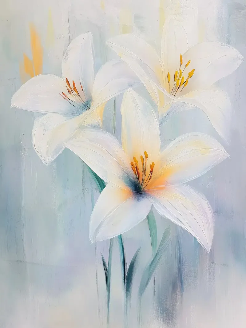 Fiori bianchi pellicola backlit da Imagine