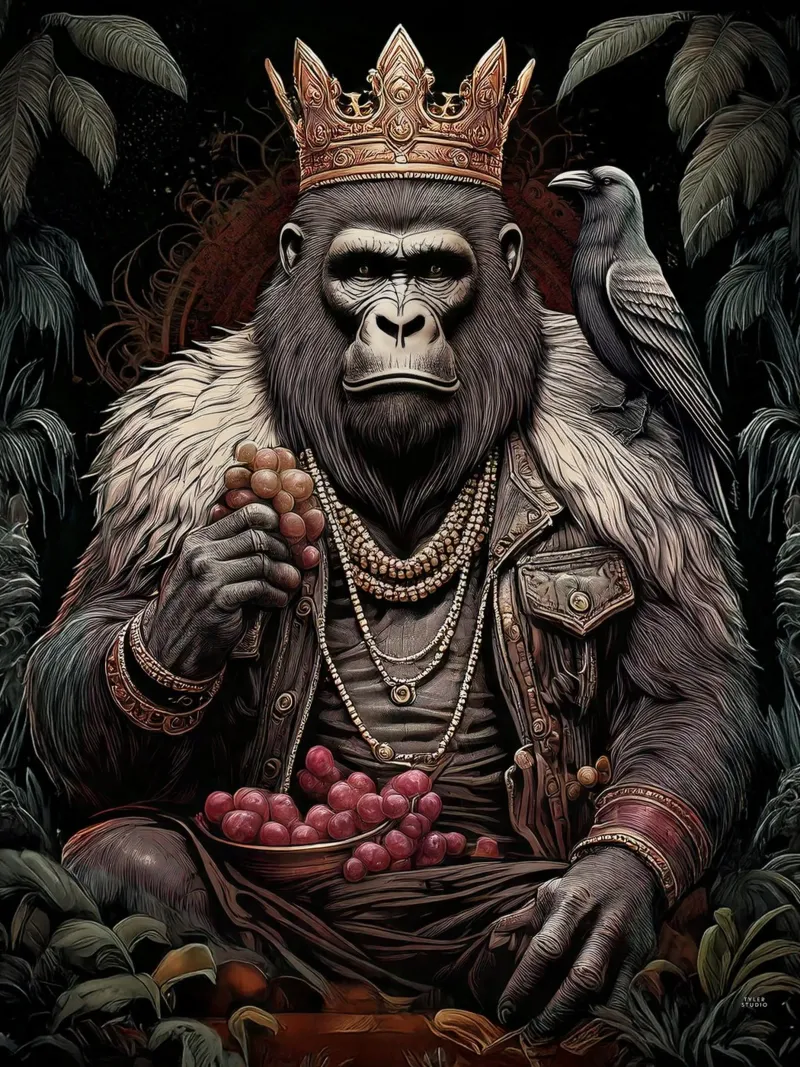 Gorillaz Kingdom poster avec cadre en plastique de tylerstudio