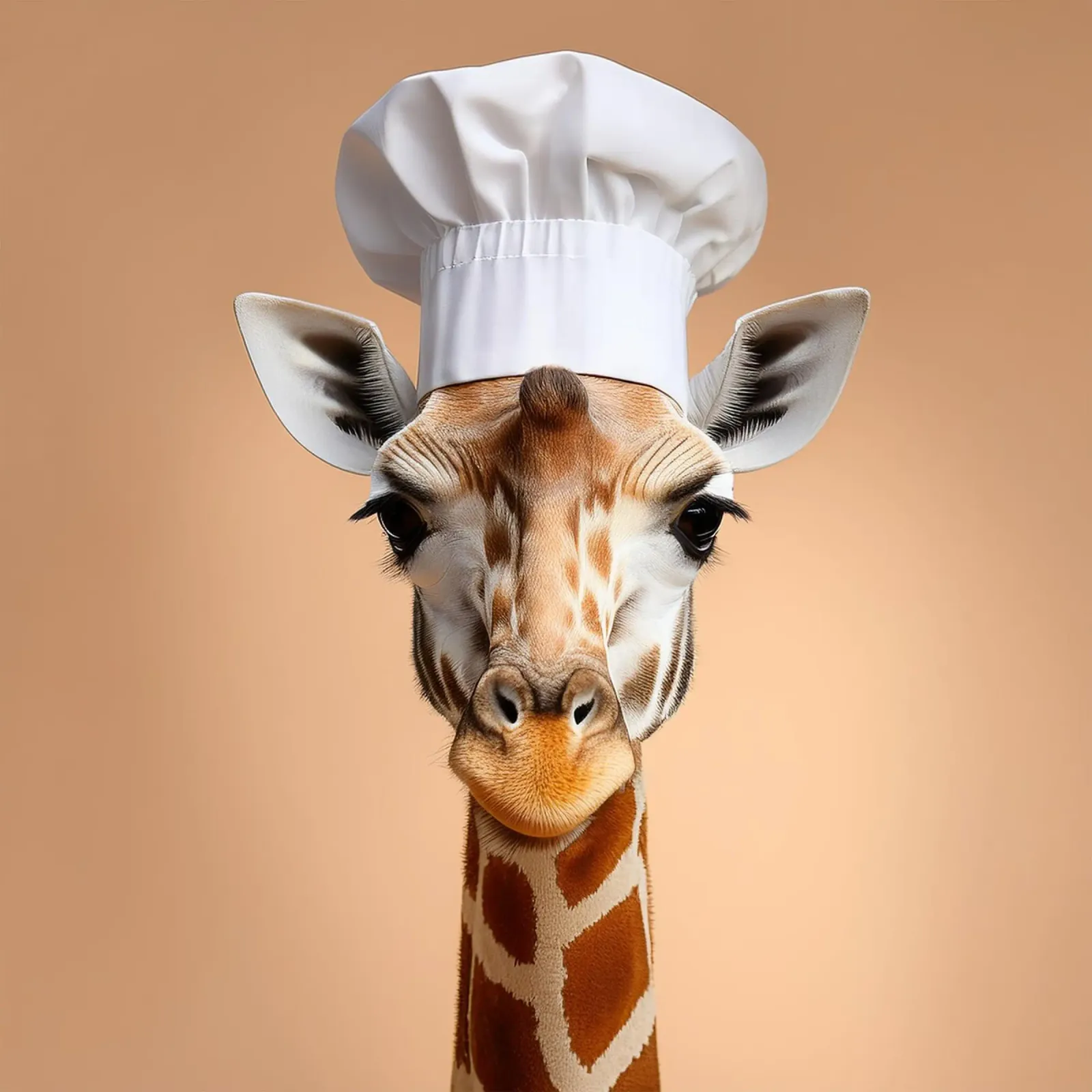 Giraffe Chefkoch Kunstdruck | Skurrile Küche Wanddekoration Poster mit Holzrahmen von FlexiDesignsByK