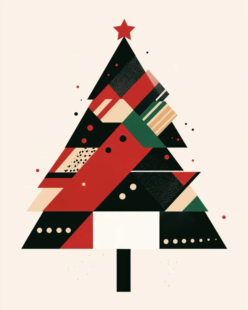Albero di Natale astratto plexiglass da Imagine