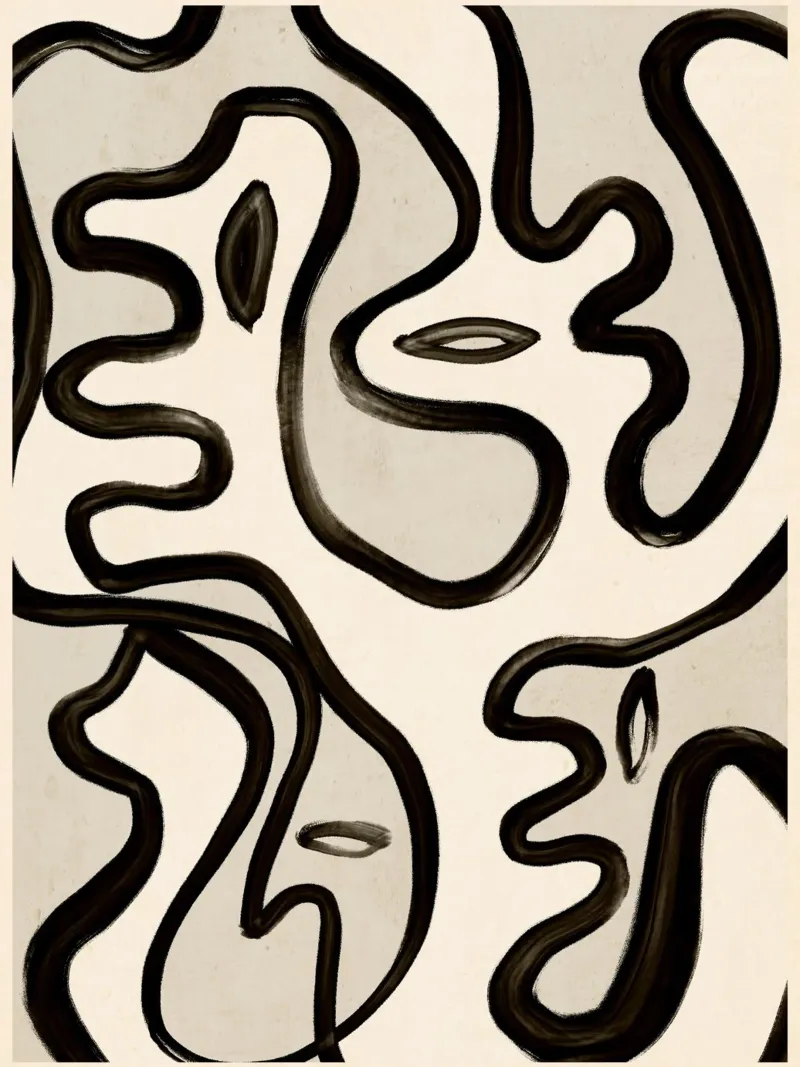 Linea astratta 249 poster da ThingDesign