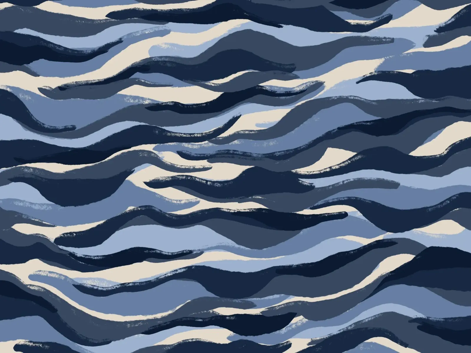 Blue Waves Pattern pellicola backlit da treechild