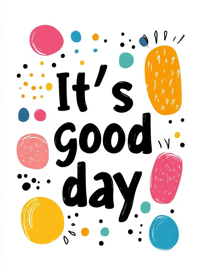It's a good day - 1 pellicola backlit da Art Typo Essentiel