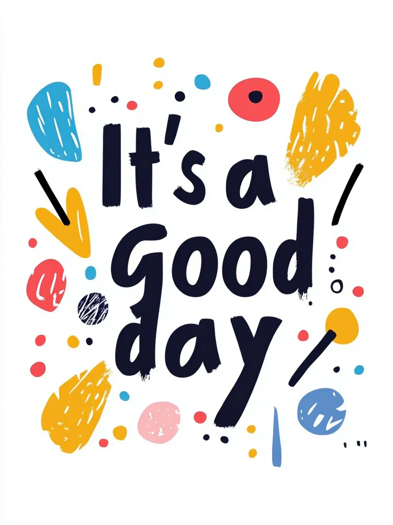 It's a good day - 2 pellicola backlit da Art Typo Essentiel