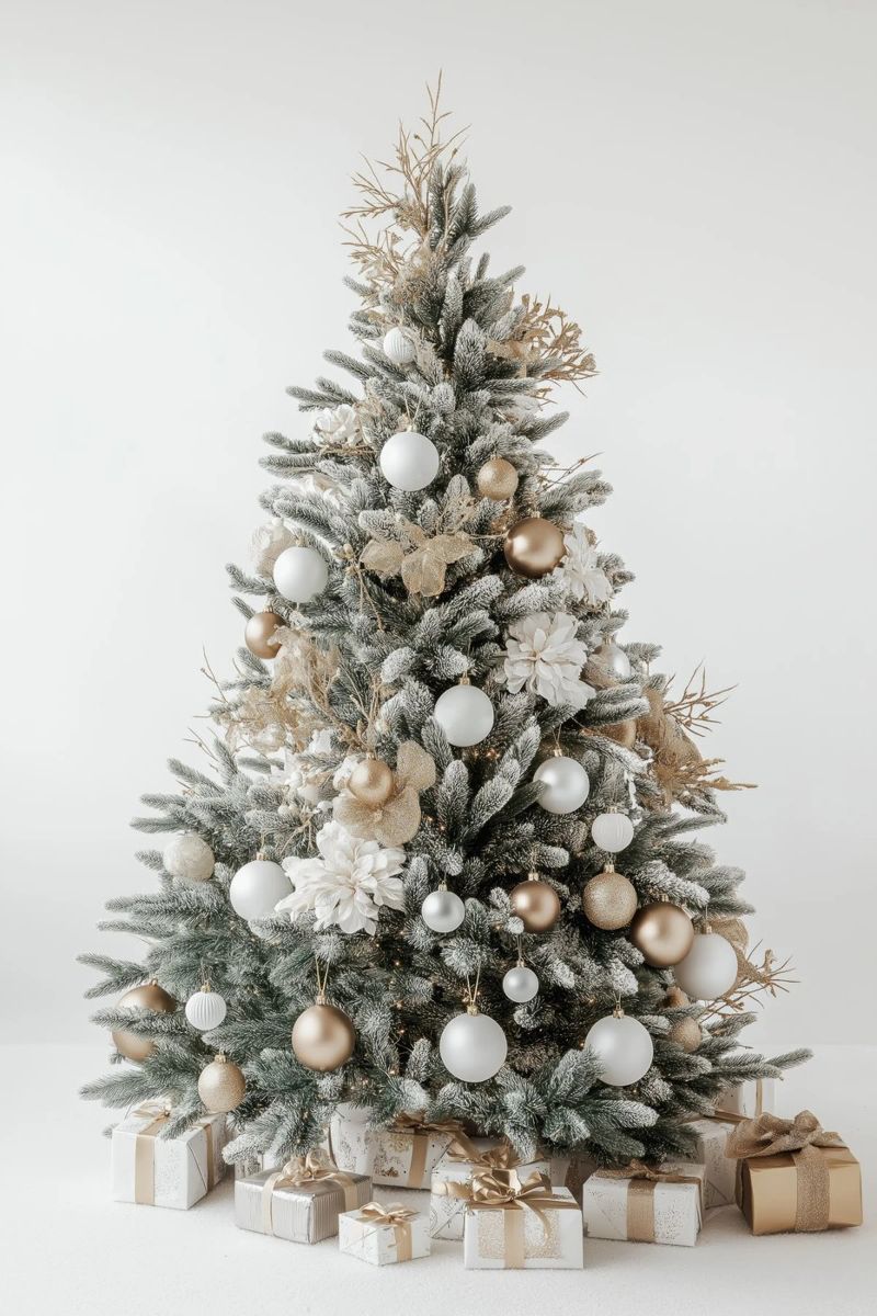 Albero di Natale con pacchetti pellicola backlit da Imagine