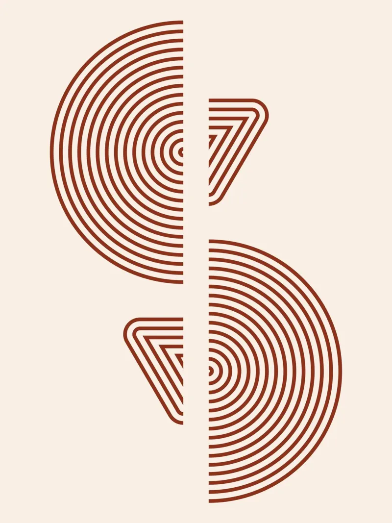 Geometric patterns - Minimalist design canvas by Whole©