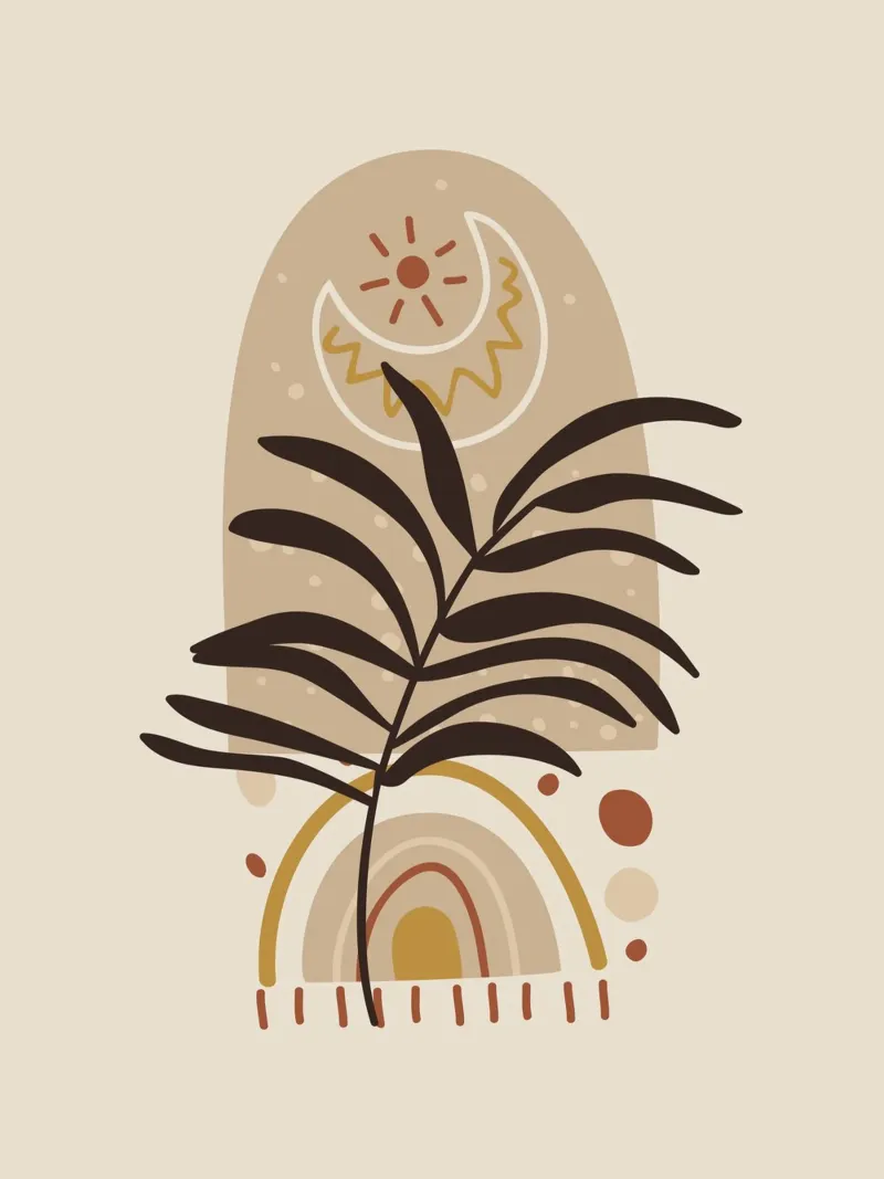 Natura boho - design astratto pellicola backlit da Whole©