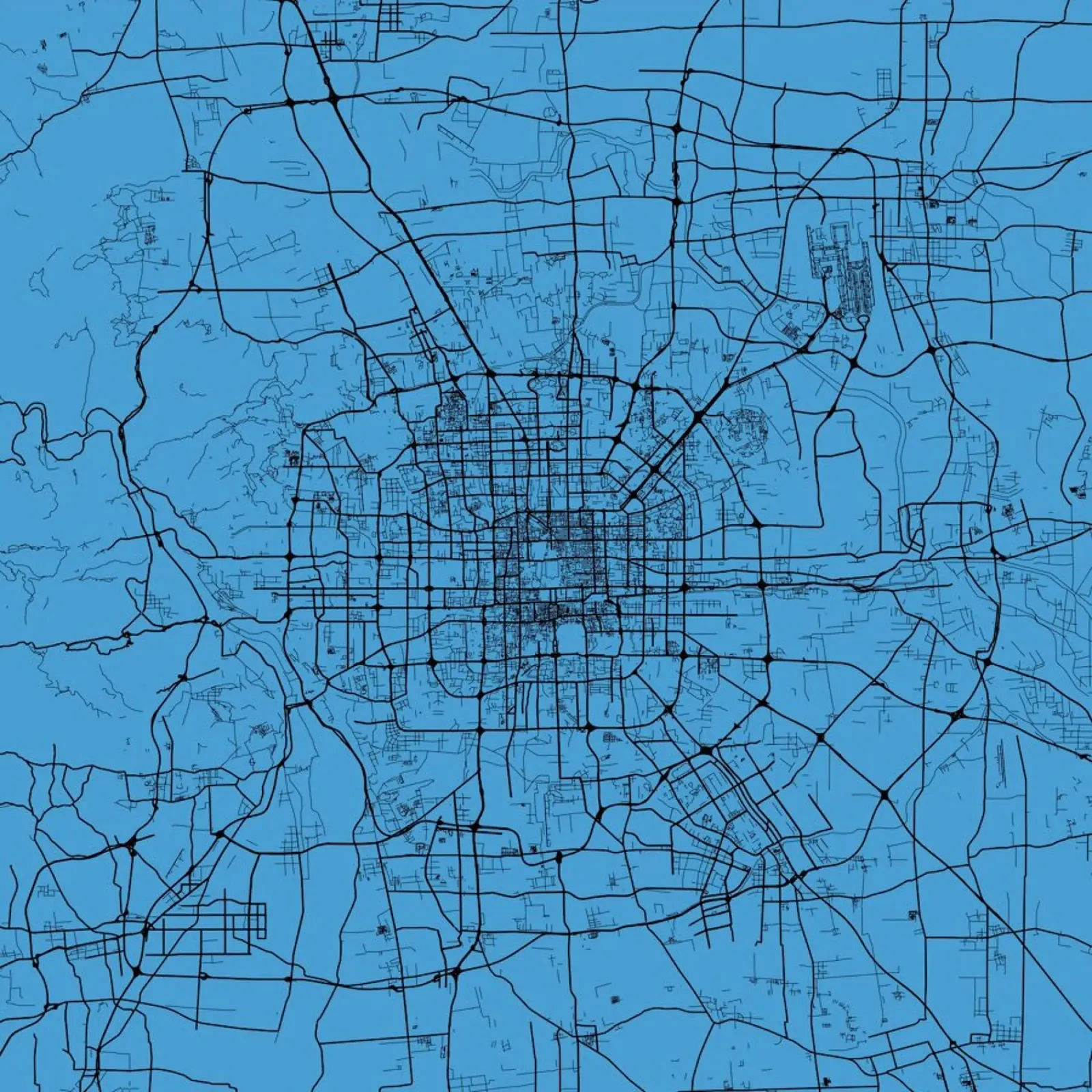 Bejing Blue alu-dibond by Urban Maps