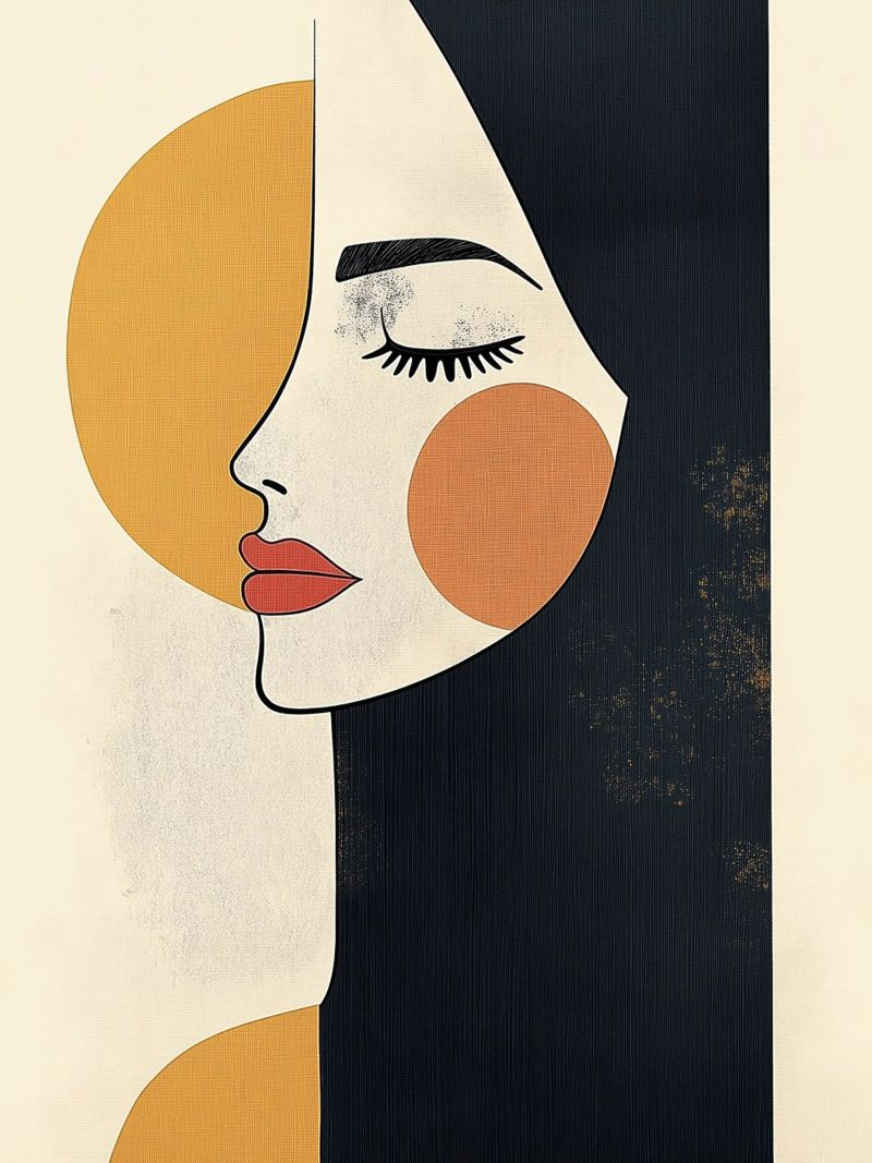 Portret abstract poster by Imagine