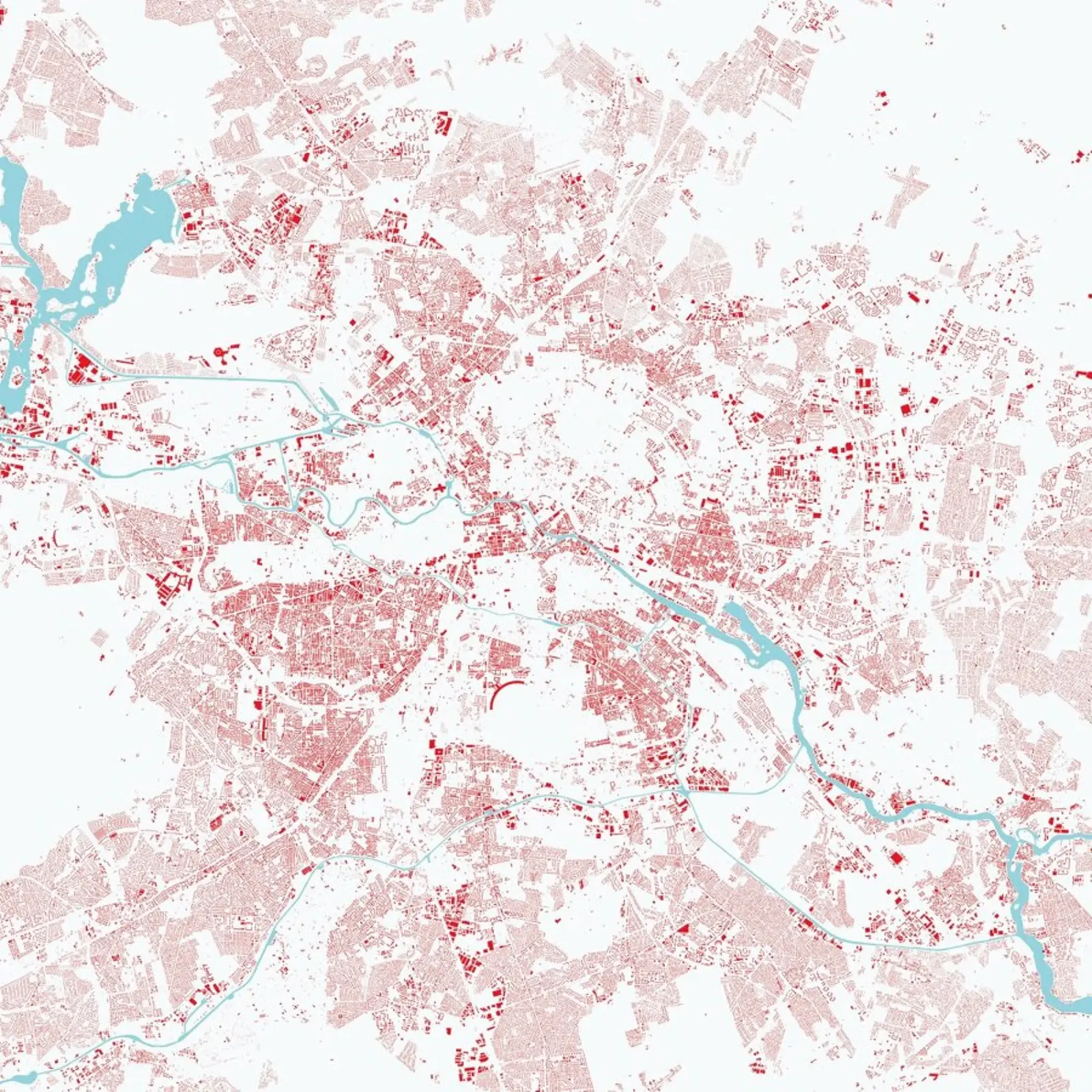 Berlin Red hahnemühle by Urban Maps