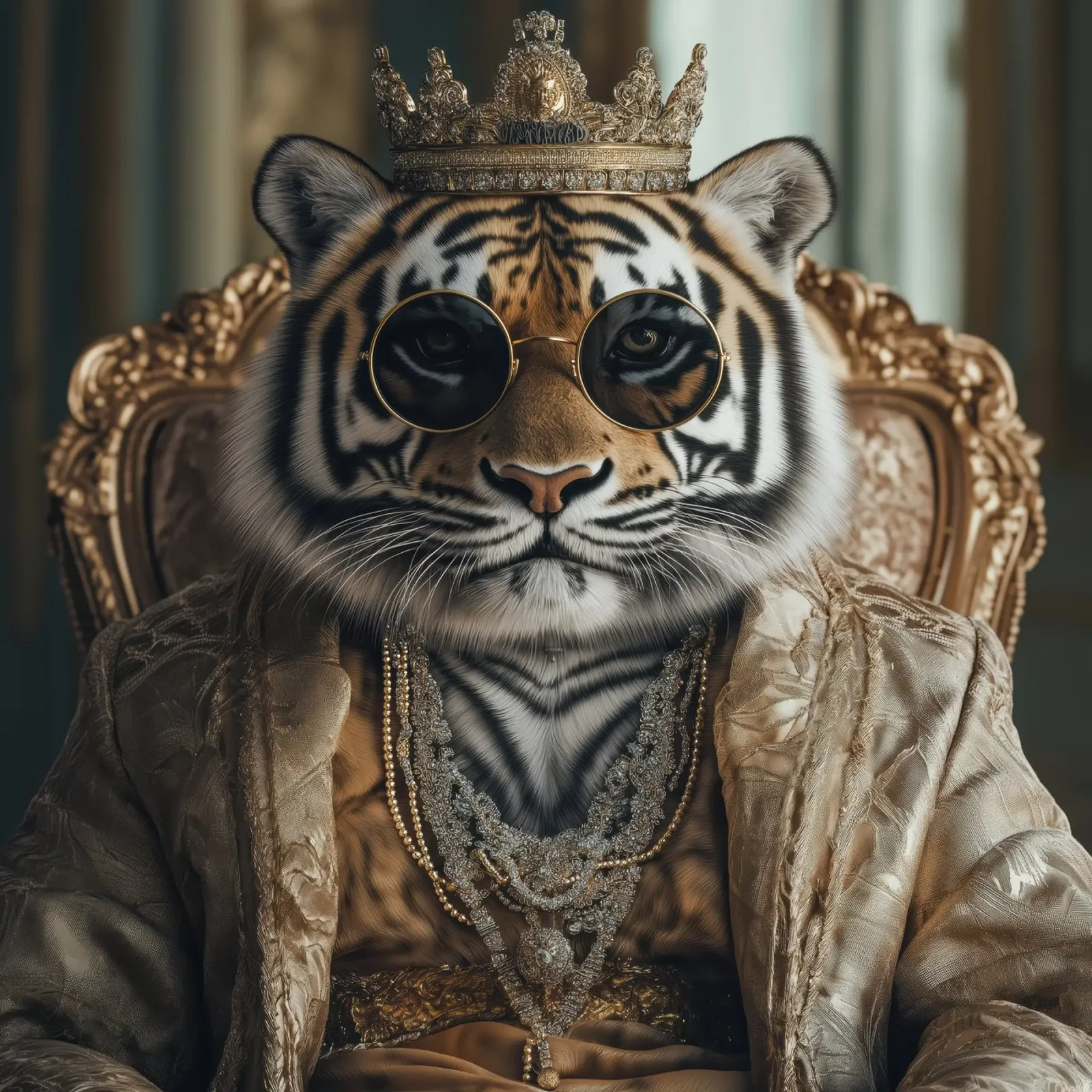 Re tigre pellicola backlit da Imagine