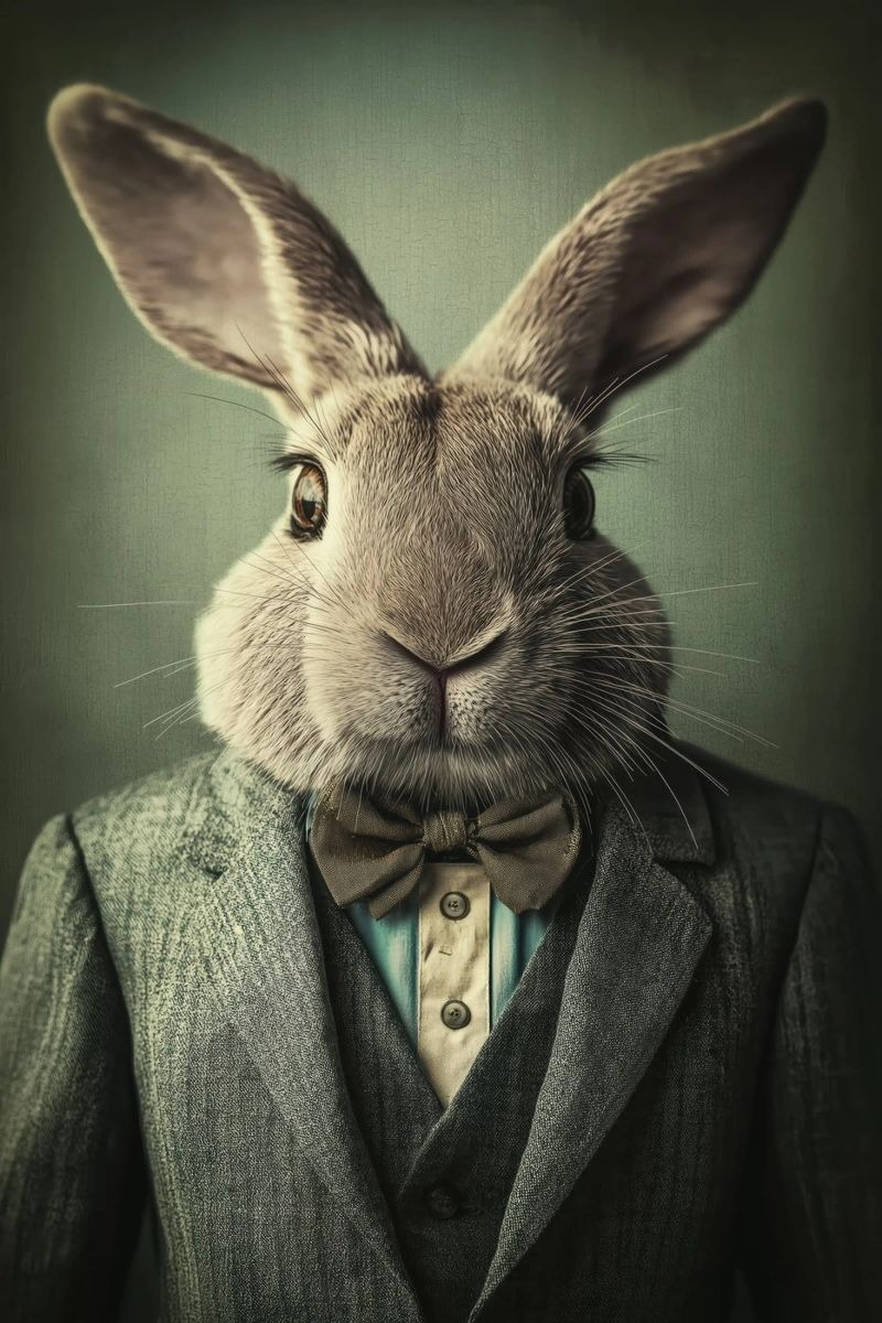 Rabbit in costume poster by Imagine