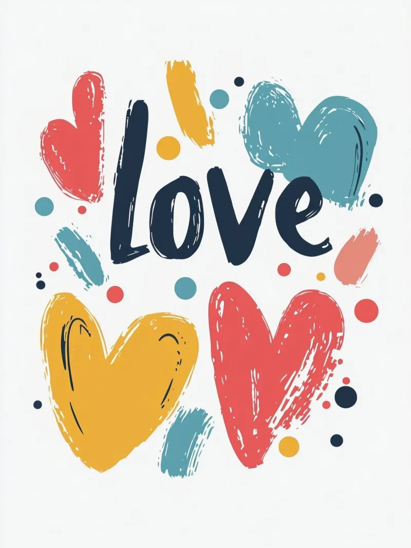 Love - 3 hahnemühle by Art Typo Essentiel
