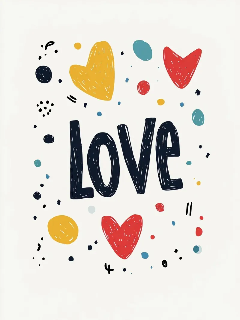Love - 4 pellicola backlit da Art Typo Essentiel