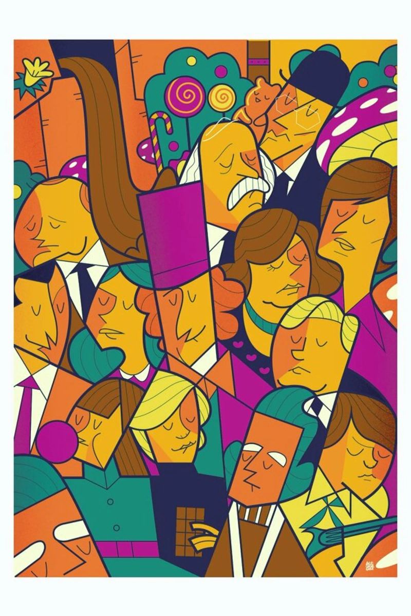 Willy Wonka poster de Ale Giorgini
