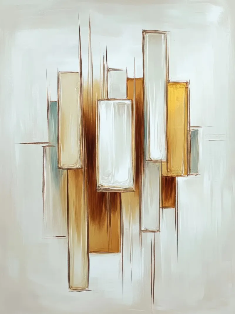 Rectángulos abstractos lienzo de Imagine
