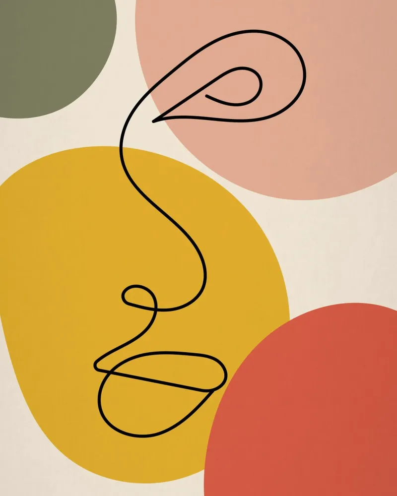 Continuous black line and colors plexiglass da LisaArtes