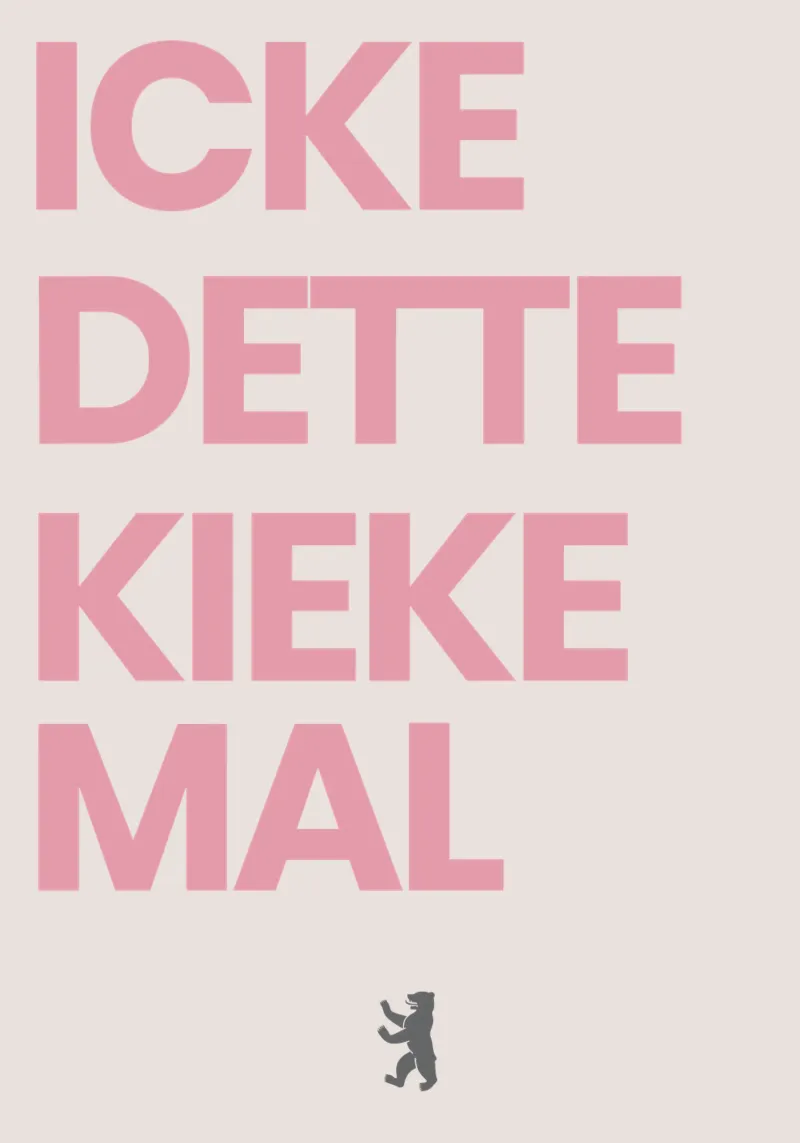 "DETTE KIEKE MAL" Poster Design poster with wooden frame by QuooodZ by MooodzArt
