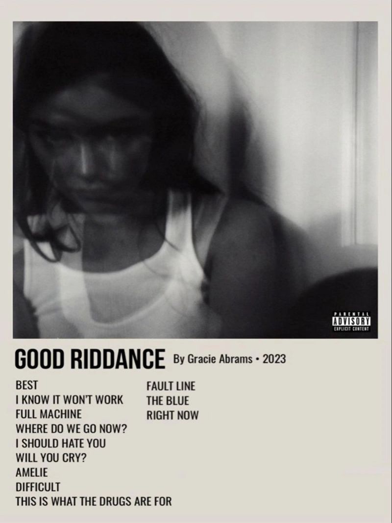 GOOD RIDDANCE By Gracie Abrams - 2023 pellicola backlit da SoundStudio