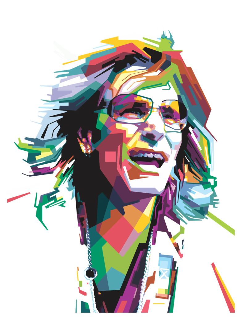 Steve Vai WPAP pellicola backlit da Alkahfsmart