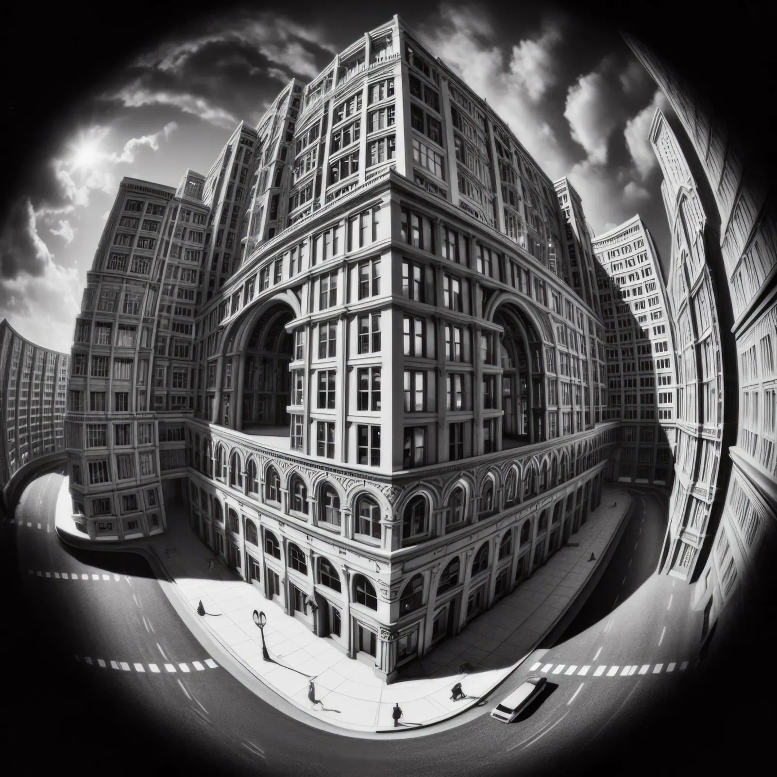 Sphere 046 - Urban Architecture carta hahnemühle da Spheres