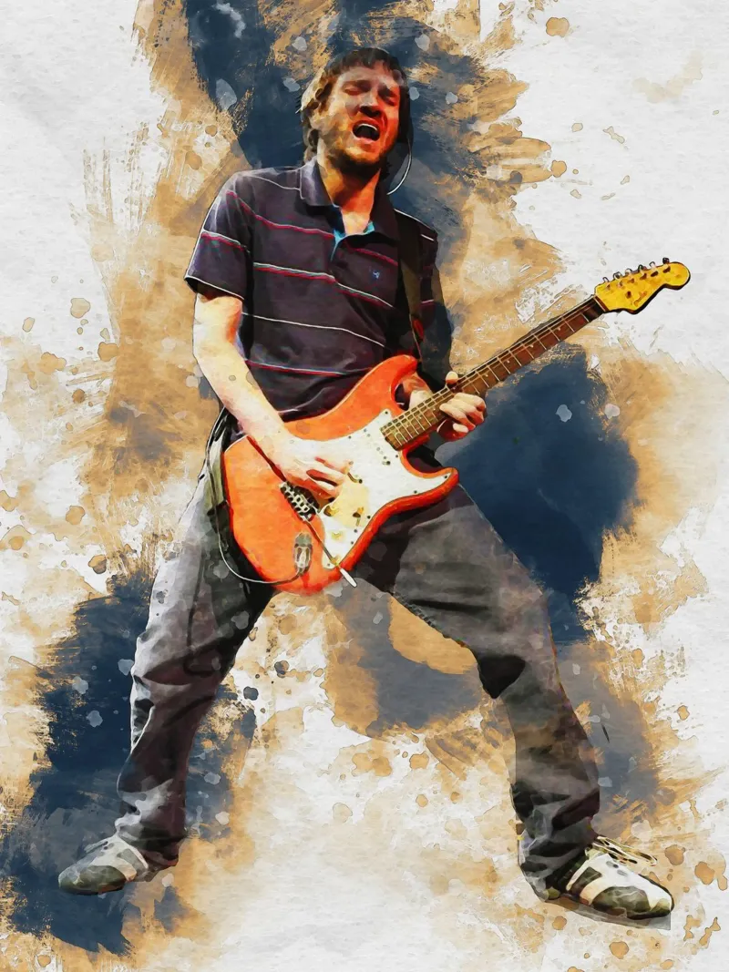 Smudge John Frusciante in Concert pellicola backlit da Gunawan Rb