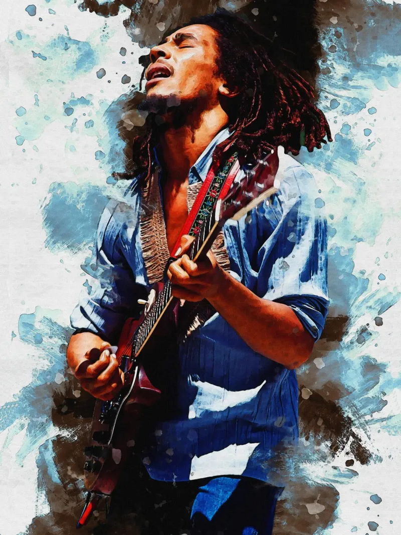 Sbaffo di Bob Marley pellicola backlit da Gunawan Rb