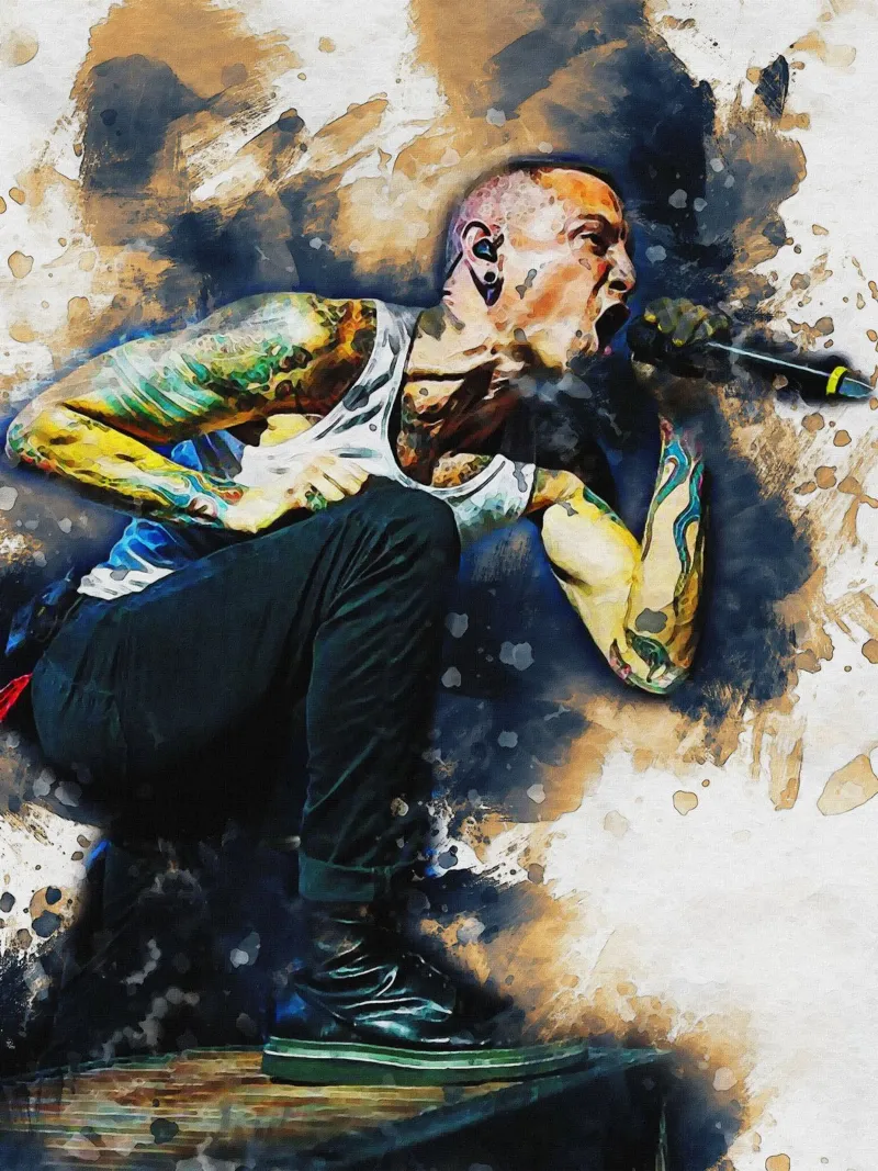 Smudge Chester Bennington pellicola backlit da Gunawan Rb
