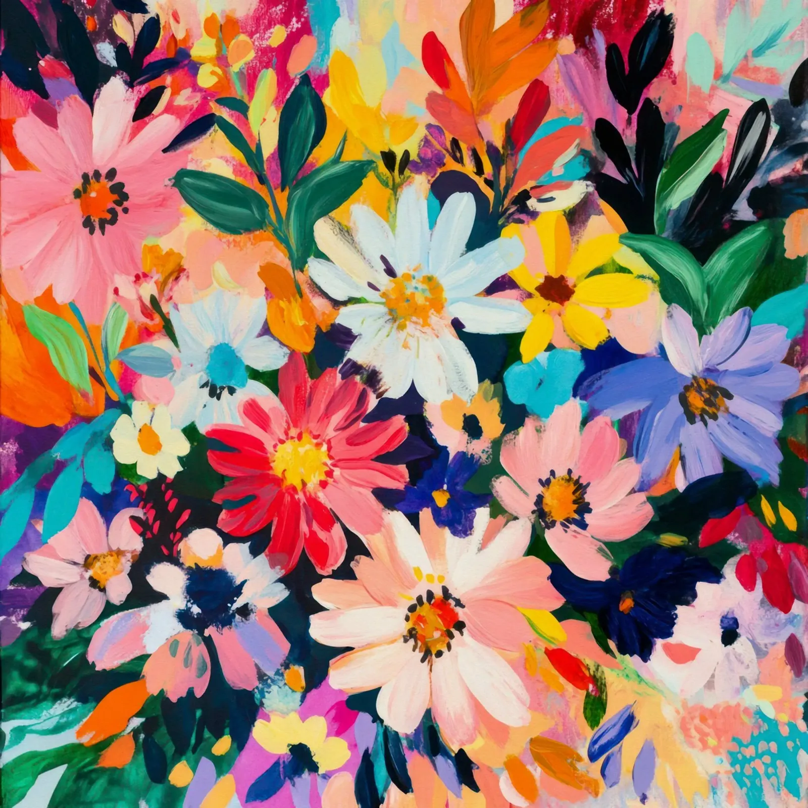 Petals in Motion canvas by Modern Muse