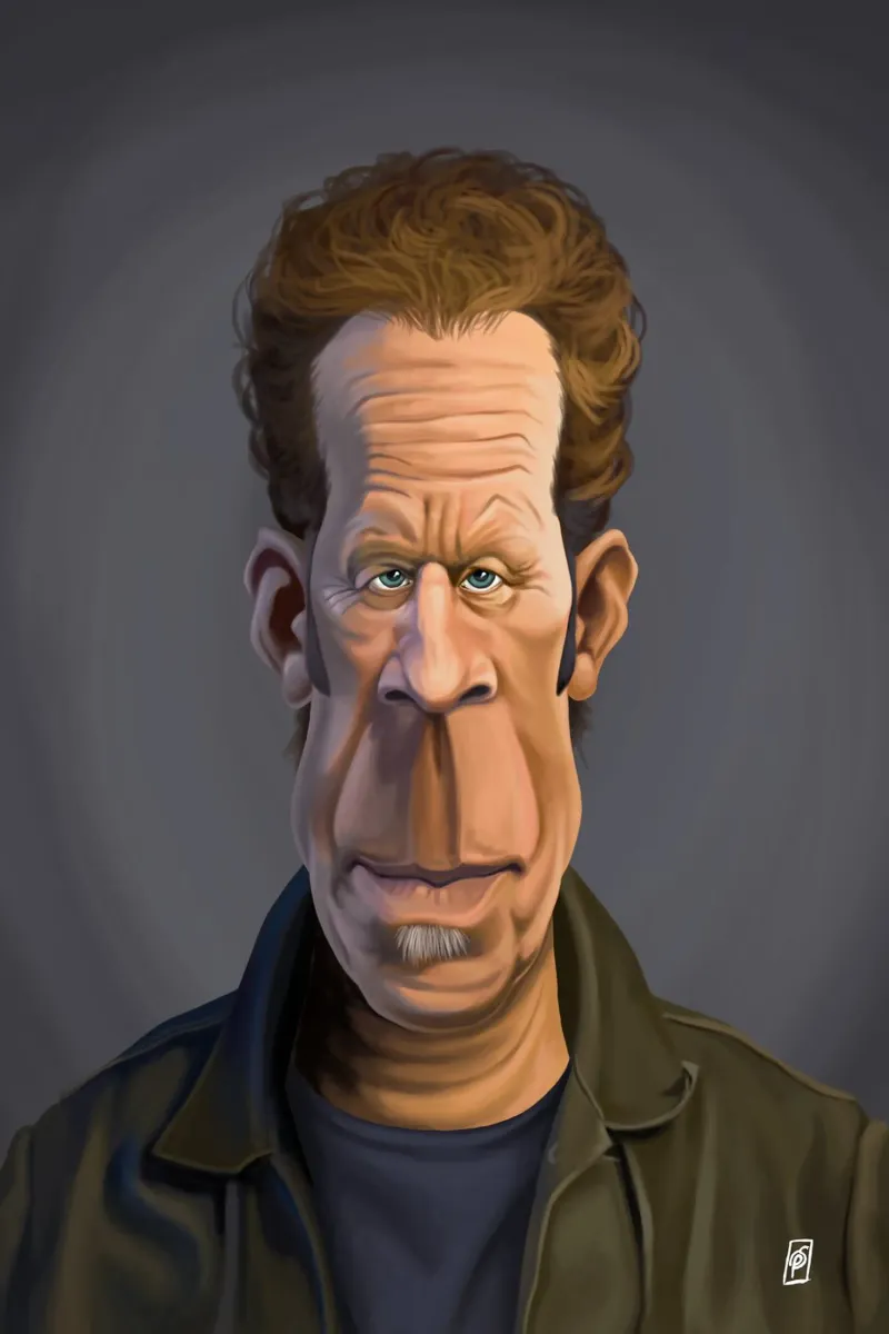 Tom Waits pellicola backlit da Rob Art | Illustration