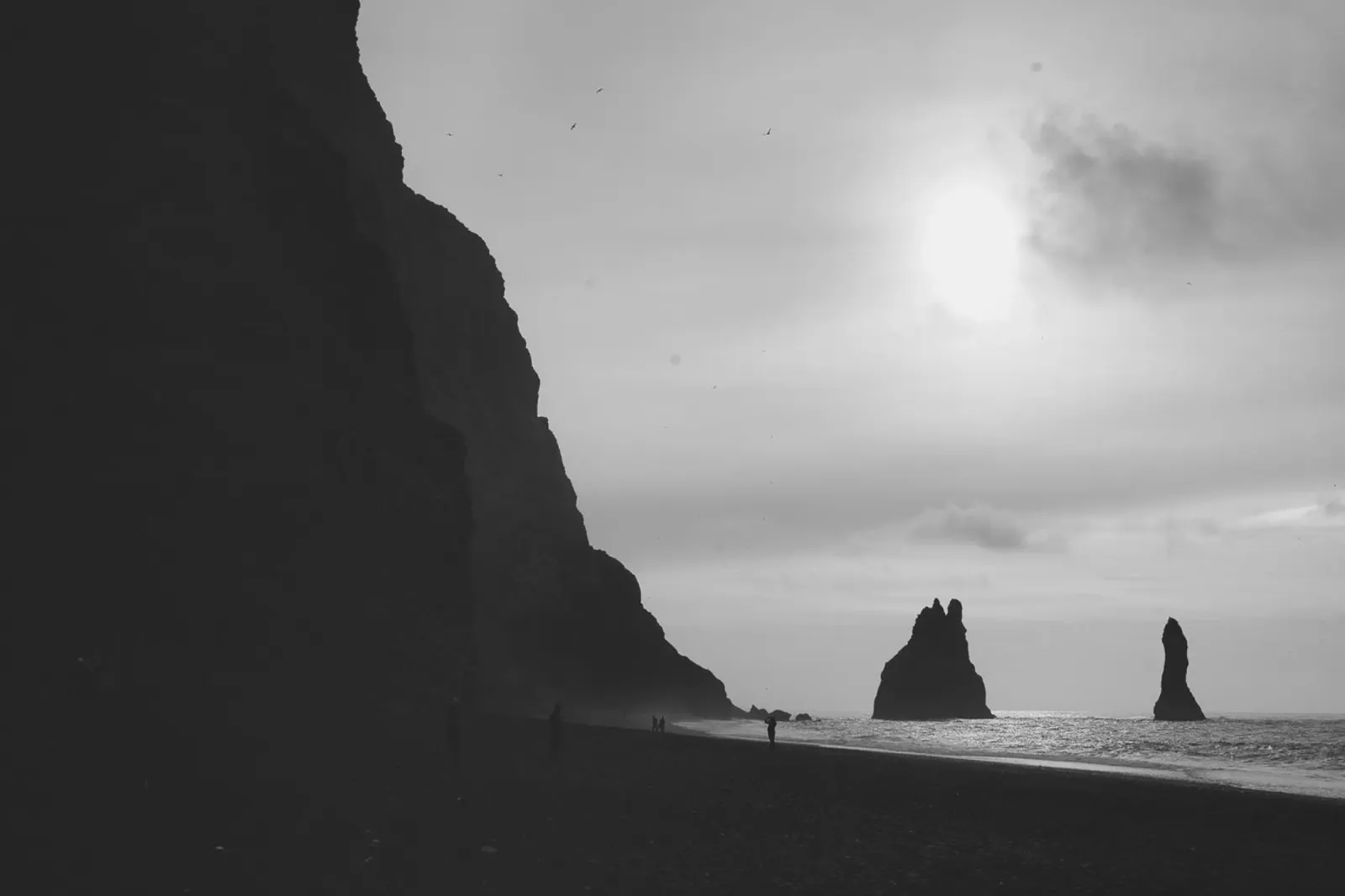 Mystic Beach at Dusk – Dark and Poetic Landscape acrylic glass by Ben & Clo creations