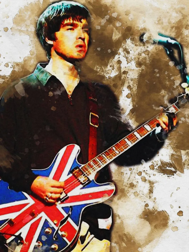 Smudge of Noel Gallagher forex plate by Gunawan Rb